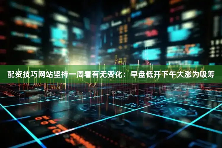 配资技巧网站坚持一周看有无变化：早盘低开下午大涨为吸筹